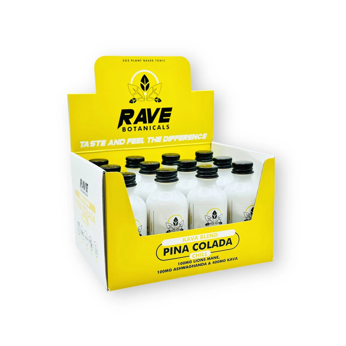 rave botanicals kava blend chill shot pina colada 60ml box 42027 rave botanicals kava blend chill shot pina colada 60ml box 42027