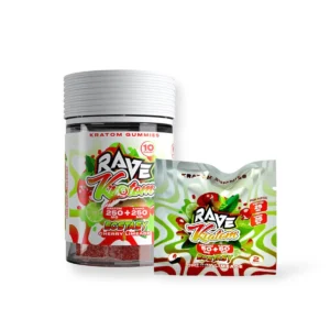 rave kratom extract gummies ecstasy cherry limeade 94962
