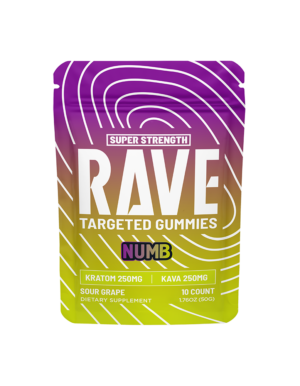 rave kratom gummies sourgrape 10count 1pk v1.1 web