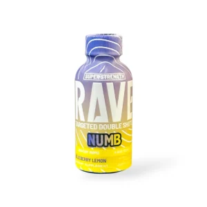 rave kratom numb blueberry lemonade 150mg kava kratom extract shot 2oz 19864