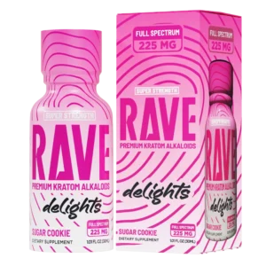 rave kratom delights sugarcookie bottlebox