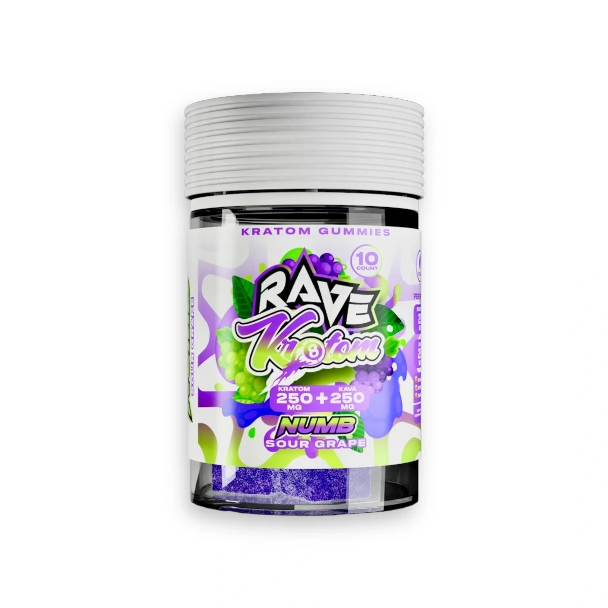 rave kratom extract gummies numb sour grape 10ct 250mg 84794 rave kratom extract gummies numb sour grape 10ct 250mg 84794